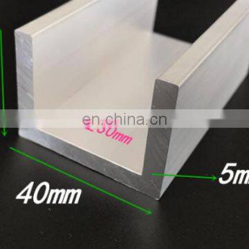 Anodised Aluminium Channel 6061 T4 Aluminum Channel Extrusions photo-6