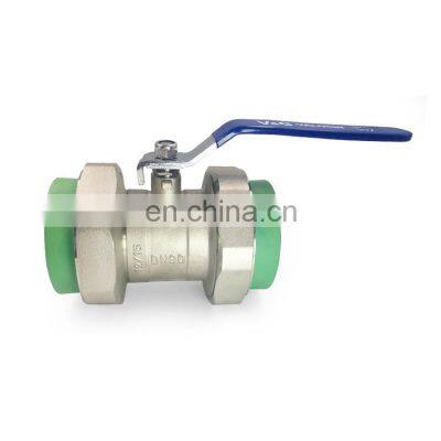 Valogin High quality 90*90 Brass Ball Valve With PPR pipe