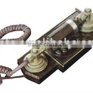 antique wooden wall telephone for home decor