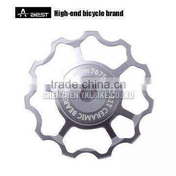 AEST pulley wheel aluminum for folding bikes aluminum bike parts rear derailleur