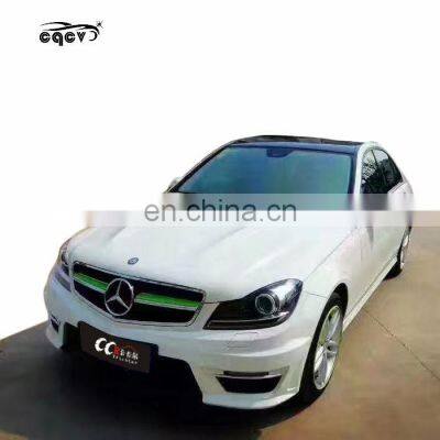 High Quality PP Material A&MG Style Body Kit for Mercedes Benz Old C-CLASS W204 Front Bumper Rear Bumper and Side Skirts