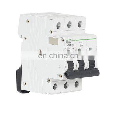 Factory direct sales intelligent convenient Matis MM50H-3P 380V 50/60hz miniature circuit breakers