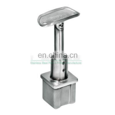 Casting Balcony Railing Holder Stainless Steel Square Adjustable Deck Railing Top Bracket