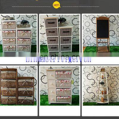 Manufacturer Wicker Creative Fashion Ark Drawer Storage Cabinet The Cane Makes up of Cloth photo-3