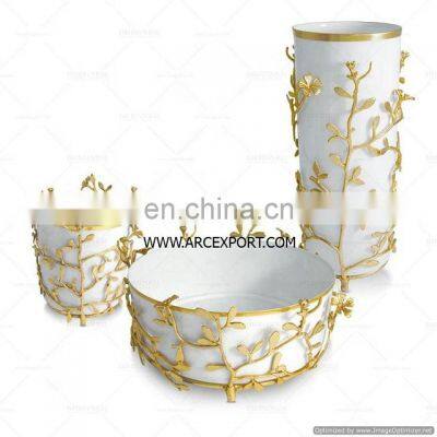 Luxury home decor bowls vase set