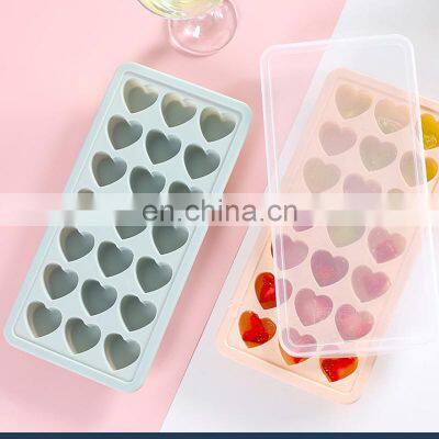 Wholesale Manufacturer Selling Custom Heart Shape Silicone Ice Cube Tray