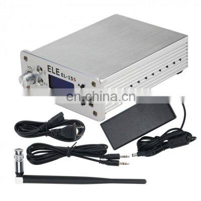 EL-15S 0.1-15W Timing Wireless Broadcasting FM Broadcast Transmitter w/ Antenna For U Disk MP3