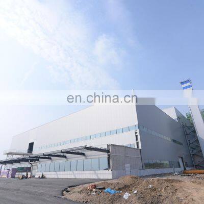 Prefabricated Construction Steel Structure 4S Car Shop /Structural Exhibition Hall