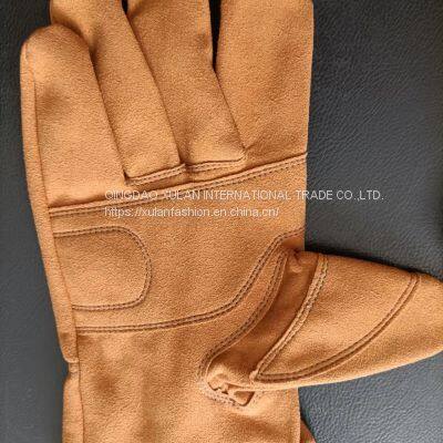 Microfiber Suede Gloves Driving Sports Leather Gloves Motorcycle Bicycle Gloves for Men photo-2