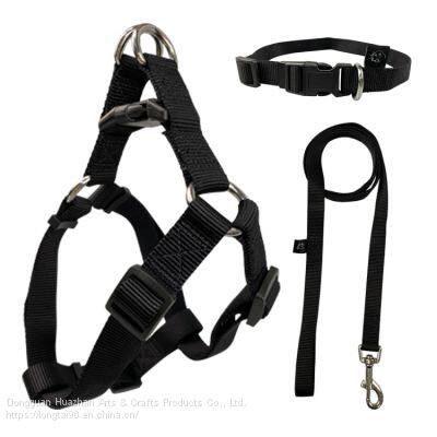 Pet chest back pet traction rope pet collar can be customized according to requirements pet 7 piece set