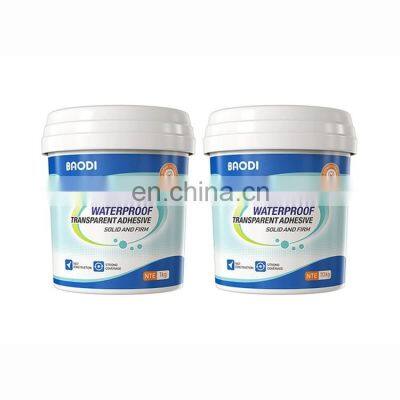 Customized waterproof transparent adhesive exterior clear waterproof glue liquid for repair tiles