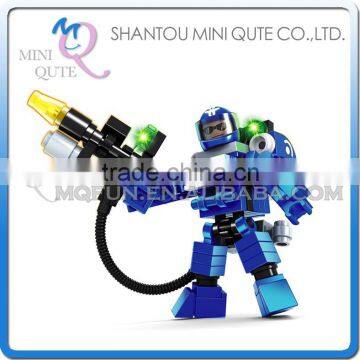 Mini Qute DIY city outer space guarder robot astronaut super hero action figure plastic building block educational toy NO.25266