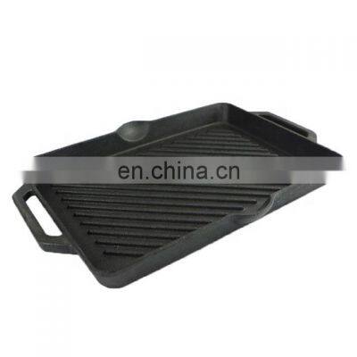 Cast Iron Dinnerware Rectangular Bbq Grill Pan Baking Pan photo-3