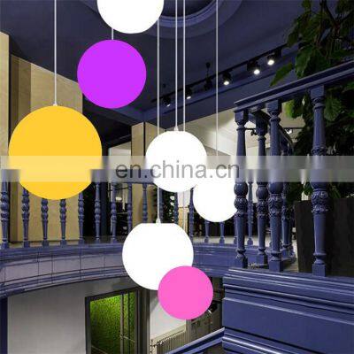 decoration outdoor lumino led ball light/wholesale hanging plastic  garden pole light ball led ceiling light fixtures