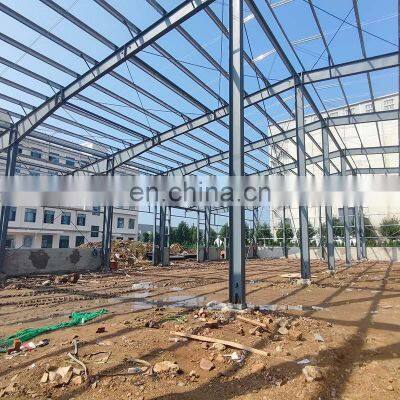 Custom Steel Structure Fabrication Company Steel Structure Plans Drawing Metal Steel Structure Workshop Building in Qingdao