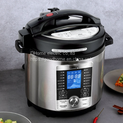 Electric Pressure Cooker Household Kitchen Non-stick Coating Inner Pot 6L Multi-functional Intelligent Pressure Cooker Rice Cooker（Wechat:13510231336）