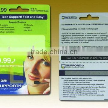 plastic 0.76mm thick irregular card