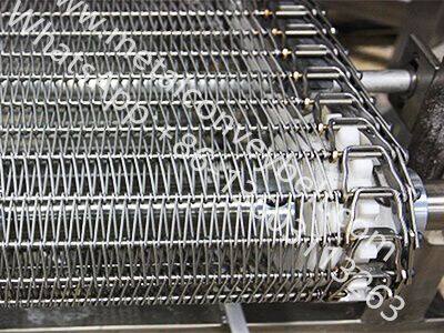 Food drying belt custom made stainless steel metal spiral wire mesh conveyor belt with chain driven