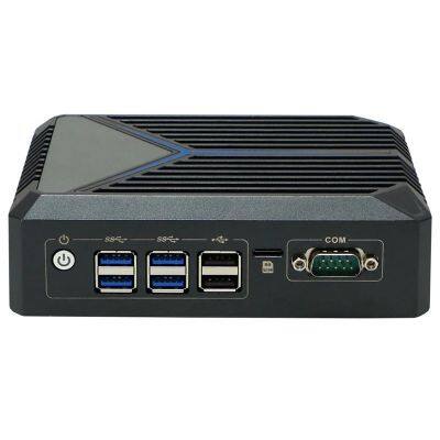 Fanless Mini PC 12th Gen Celeron J6412 2 LAN 8 USB 2 HD DDR4 3200MHz Industrial PC for Medical photo-3