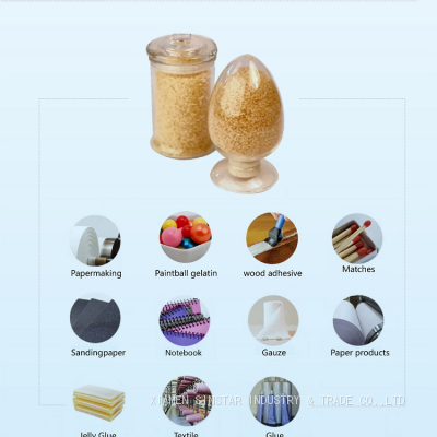 Customized Jelly Strength Hot Melt Adhesive Animal Gelatin Industrial Gelatin 250 Bloom Industrial Gelatin for Polishing
