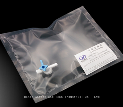 Tedlar® PVF Gas sampling bag—side-opening stopcock valve