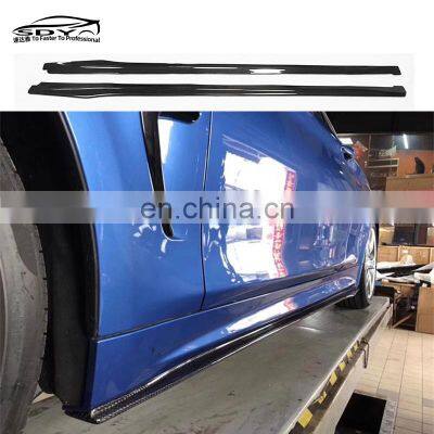 F32 High Quality MP Style Carbon Fiber Side Skirt Lip For BMW 4 Series F32 Side Lip Body Kit