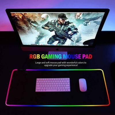 Blank Mouse Pads Wholesale Print Led Light Illuminated Waterproof Gaming Gamer Mouse Pad photo-5