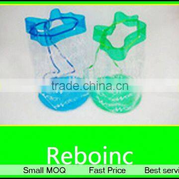 Clear plastic drawstring bags / packaging bags