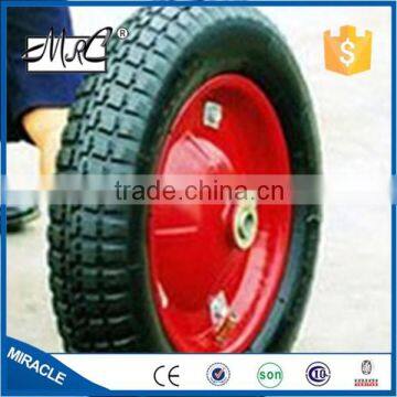 Hot Sale Pattern Pneumatic go Cart Wheel Tyre Rubber Wheelbarrow Wheel 13 x 3.25 / 3.00-8 photo-4