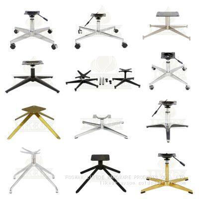 New 4 Star Aluminum Chair Base Swivel Chair Leg Revolving Chair Base photo-1