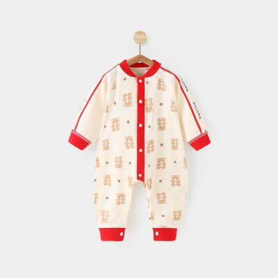 Newborn Baby Clothes Kids Romper Long Sleeve Climb Crawl Suit Children's Pajama Onesie Jumpsuit photo-3