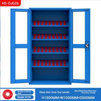 Industrial Metal Tool Cabinet With Ventilated Perforated Doors Multiple Color Choices 24*4 Compartments for Factory Organization photo-4