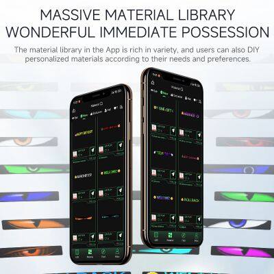 Led Flexible Car Window Display Light DIY Custom Animation Programmable Truck Advertising Logo Light Angel Devil Eye Lamp photo-6