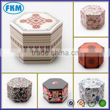 Custom Order and Matt Lamination,Embossing,Glossy Lamination,Varnishing Printing Handling hexagon gift box