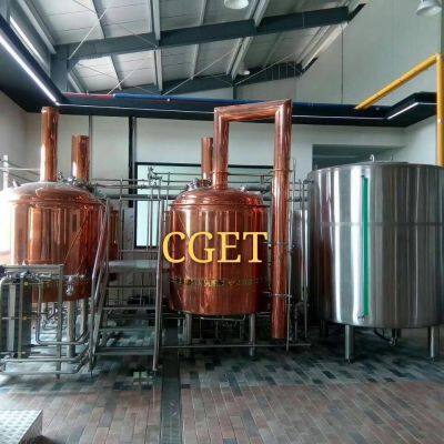 304 Stainless Steel Large Scale Brewing Equipment with PLC Control System