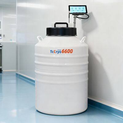 China TcCryo Cryobank 6600 Vapor Phase Liquid Nitrogen 190L Cryogenic Bottle Canister For Liquid Nitrogen