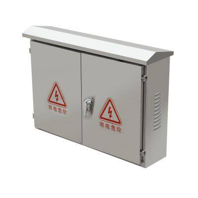 Boîte de distribution en acier inoxydable à double porte avec une garantie de 1 an