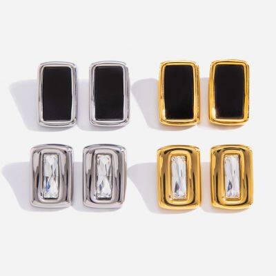 Round Huggie Hoop Earrings in Stainless Steel for Wholesale