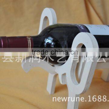Wooden Animal Shape Wine Rack for 1 Bottle Wholesale, Exclusive Design Tailored Crane Wood Wine Rack photo-3