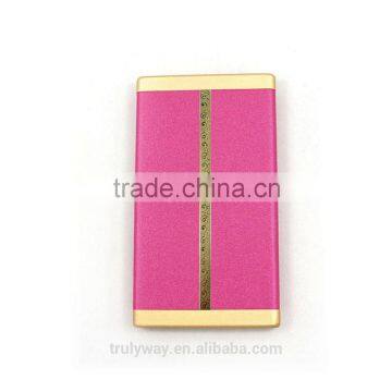Leather power bank 6000mah slim portable charger trulyway