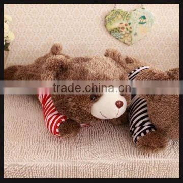 brown color bear plush toy for baby toys