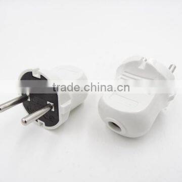 Portable Euro Plug Rewireable Schuko European Heavy Duty Plug Top Connector