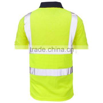 Short Sleeve High Visibility Safety Polo Shirt