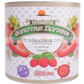 canned strawberry in syrup