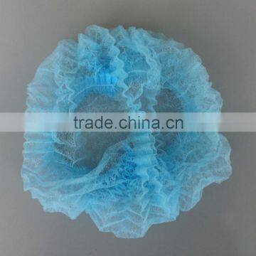 High quality blue Nonwoven/PP bouffant cap CE ISO FDA