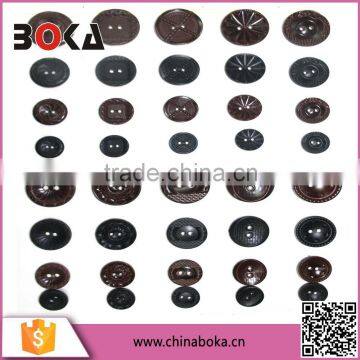 2015 hot sale wholesale customized colorful resin buttons with horns 2 holes factory price