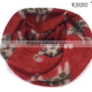 New Arrival Fashion Cute Cat Printed Circle Loop Style Autumn Winter Baby Kids Scarf photo-2