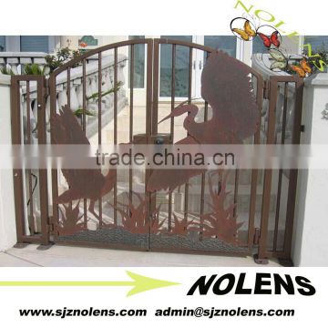 Iron main gate designs/wrought iron gates /Antique design for sliding gate of Iron