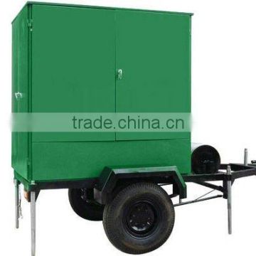 Transformer oil filtration system with single axle trailer