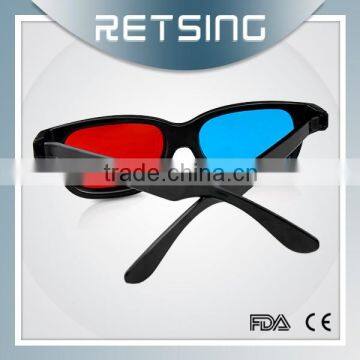 Popular sale 3d glasses red cyan lens for game Custom logo chromadepth 3d glasses for art